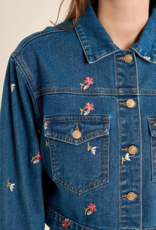 Molly Bracken Casey Embroidered Denim Jacket