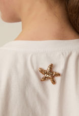 Des Petits Hauts Marielle Glitter Enamel Starfish Pin Brooch