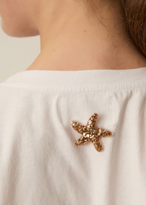 Des Petits Hauts Des Petits Hauts - Marielle Glitter Enamel Starfish Pin Brooch