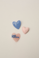 Des Petits Hauts Marylou Pink Enamel Heart Brooch