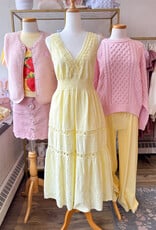 Victoria & Isaac Love Patch Fleece Vest with Buttons in Light Pink