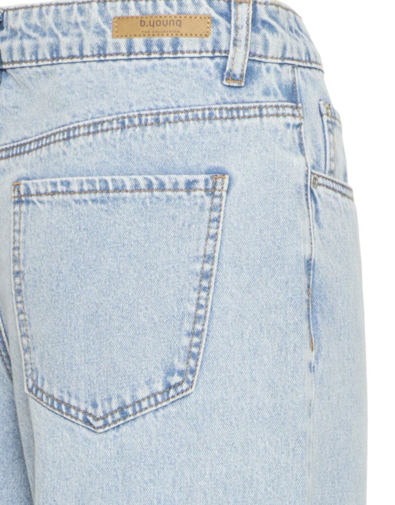 B.Young Kielo High Waisted Embroidered Cropped Denim
