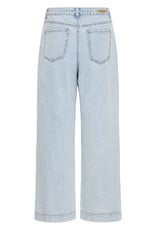 B.Young Kielo High Waisted Embroidered Cropped Denim