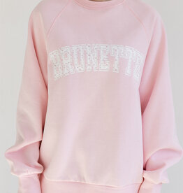 Brunette the Label Floral Varsity Hair Colour Crews - Brunette