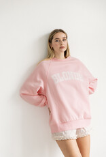 Brunette the Label Floral Varsity Hair Colour Crews - Blonde