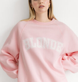 Brunette the Label Floral Varsity Hair Colour Crews - Blonde