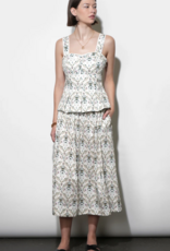 Greylin Aaliyah Smocked Waist Midi Skirt