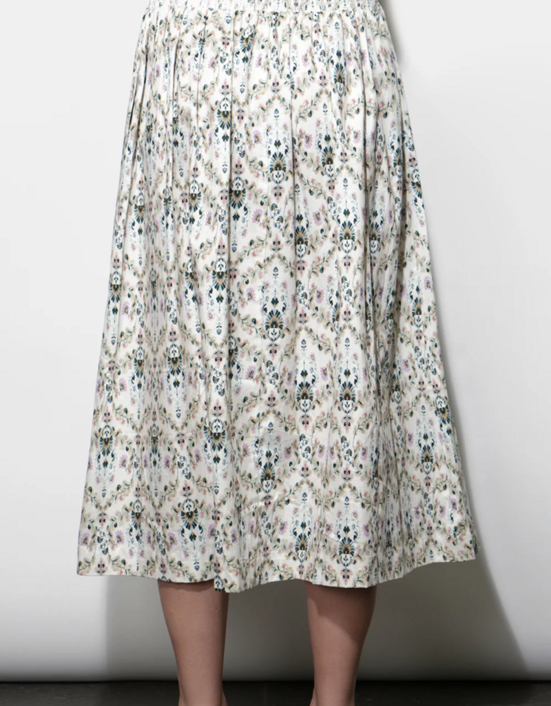 Greylin Aaliyah Smocked Waist Midi Skirt