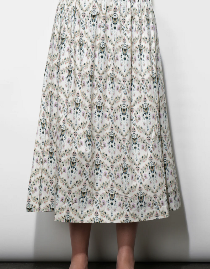 Greylin Aaliyah Smocked Waist Midi Skirt