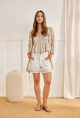 NKN Barcelona Inmo Printed Top in Rose Stripe
