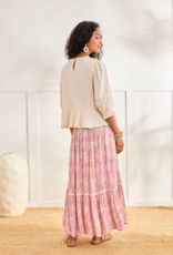 NKN Barcelona Jacin Blouse with Openwork Embroidery in Cream