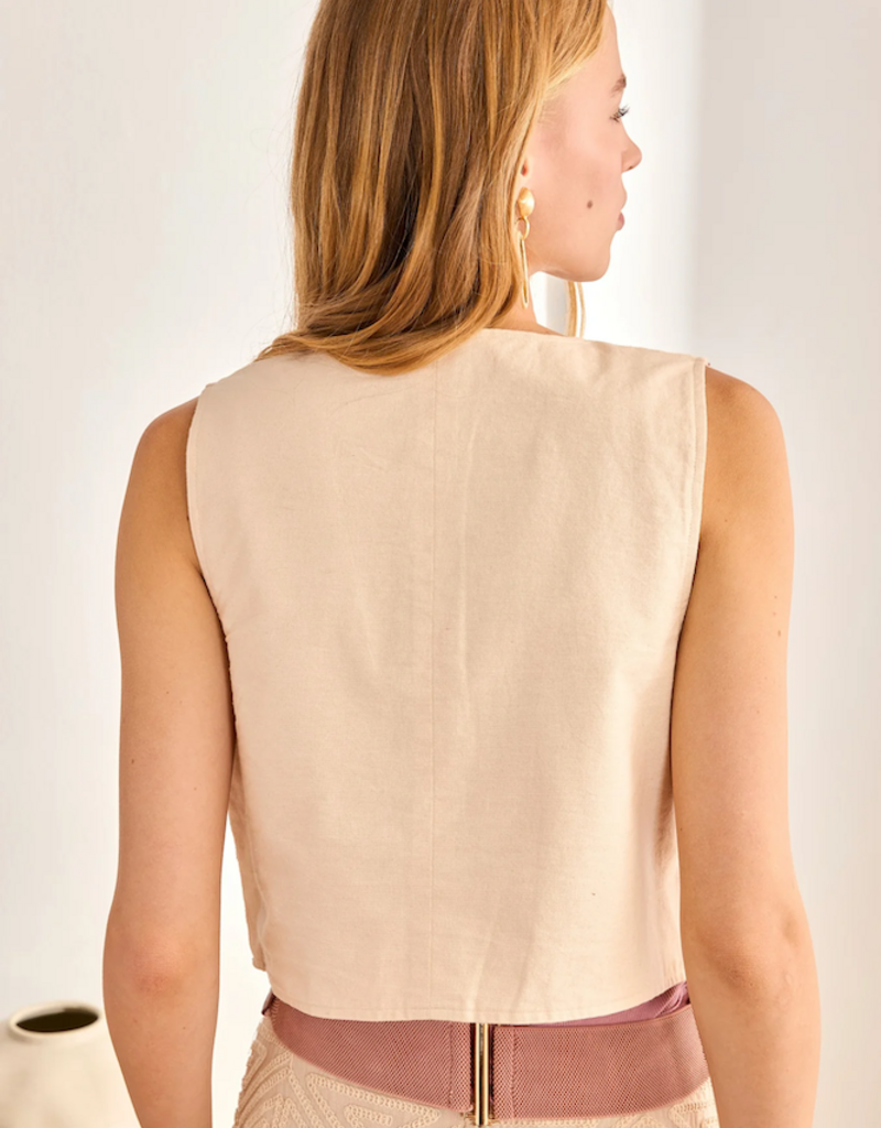 NKN Barcelona Toko Floral Embroidered Vest