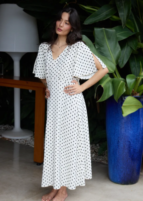 ICHI Zabby A-Line Dot Dress