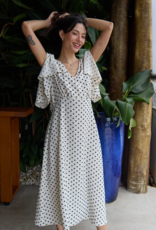 ICHI Zabby A-Line Dot Dress