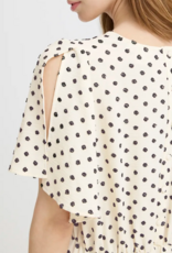 ICHI Zabby A-Line Dot Dress