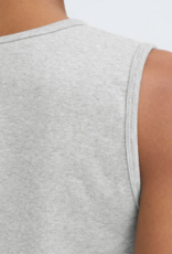 ICHI Palma Cotton Blend Top in Alloy Melange (FINAL SALE)