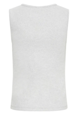 ICHI Palma Cotton Blend Top in Alloy Melange (FINAL SALE)