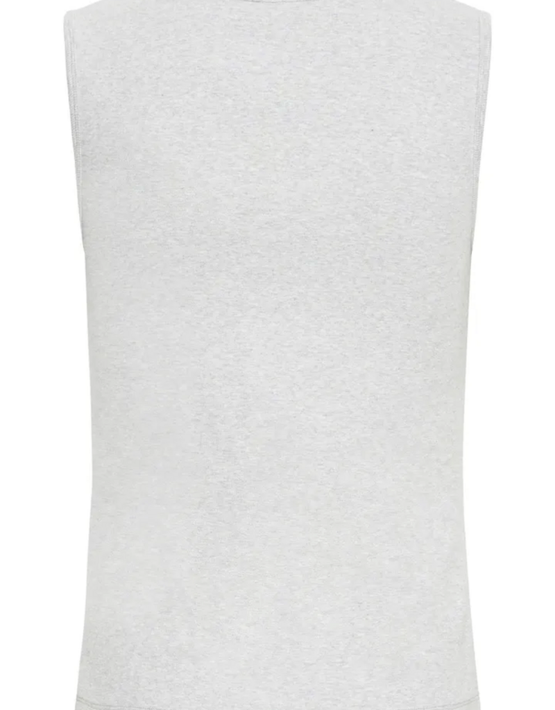 ICHI Palma Cotton Blend Top in Alloy Melange (FINAL SALE)