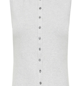ICHI Palma Cotton Blend Button-Up Top *Only One Left - XS*