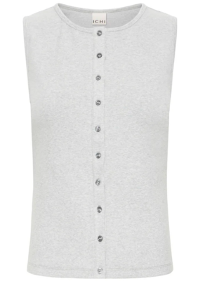 ICHI Palma Cotton Blend Button-Up Top *Only One Left - XS*