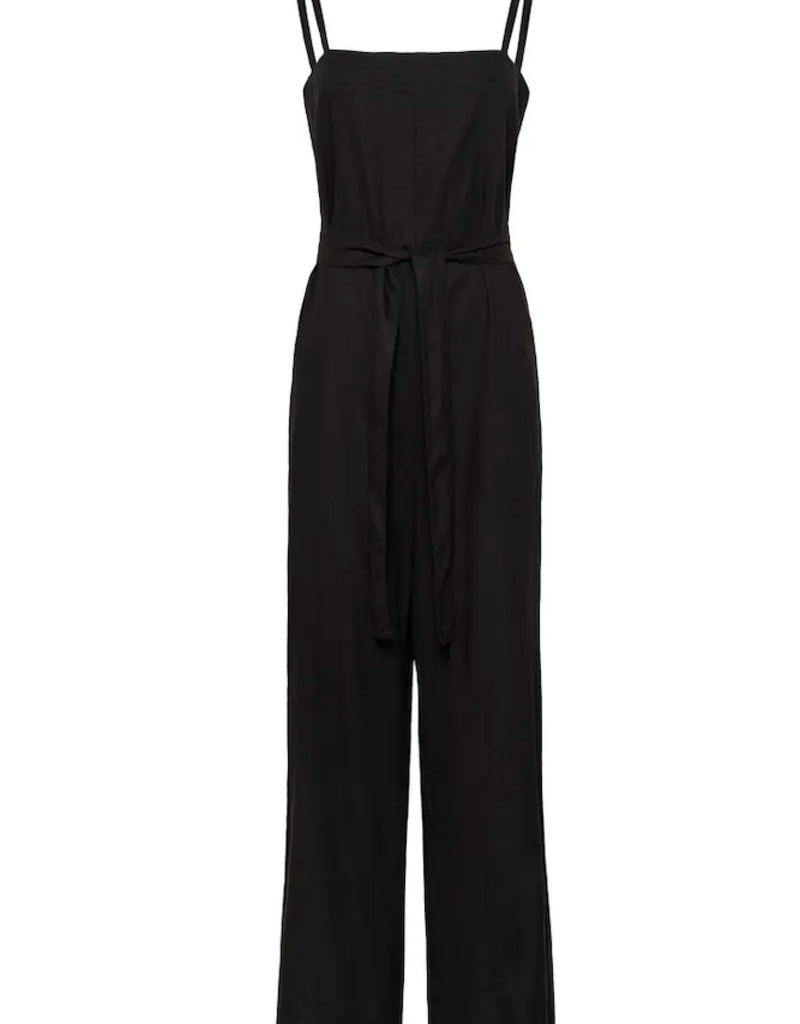 InWear Edith Linen Blend Jumpsuit in Black