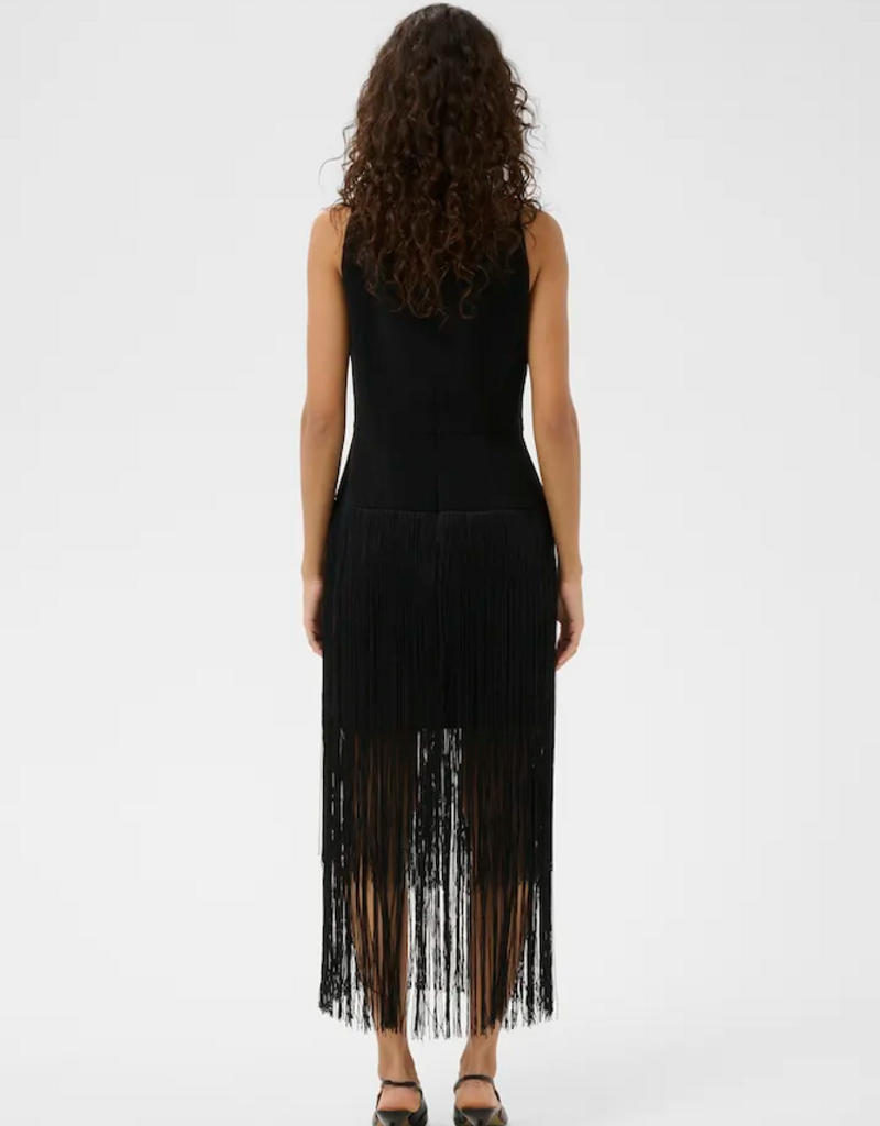 InWear Charleene Fest Fringe Dress in Black