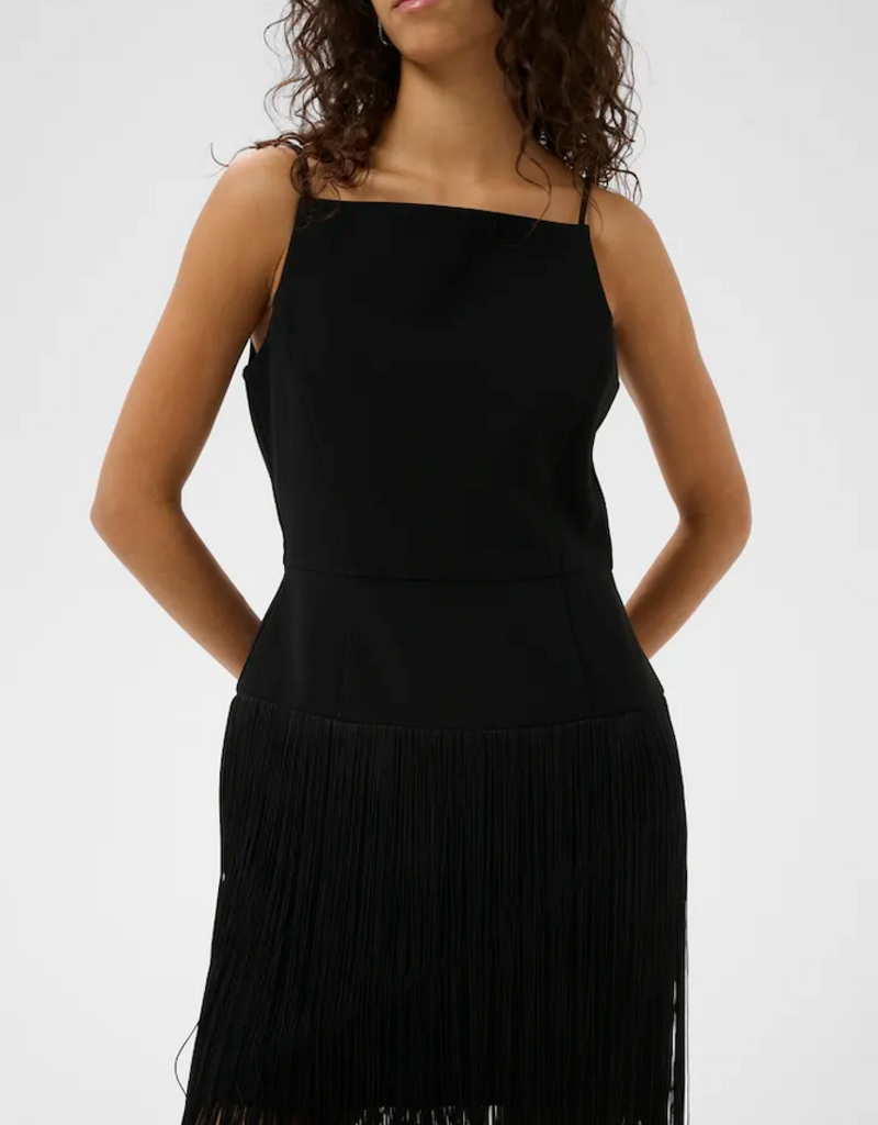 InWear Charleene Fest Fringe Dress in Black