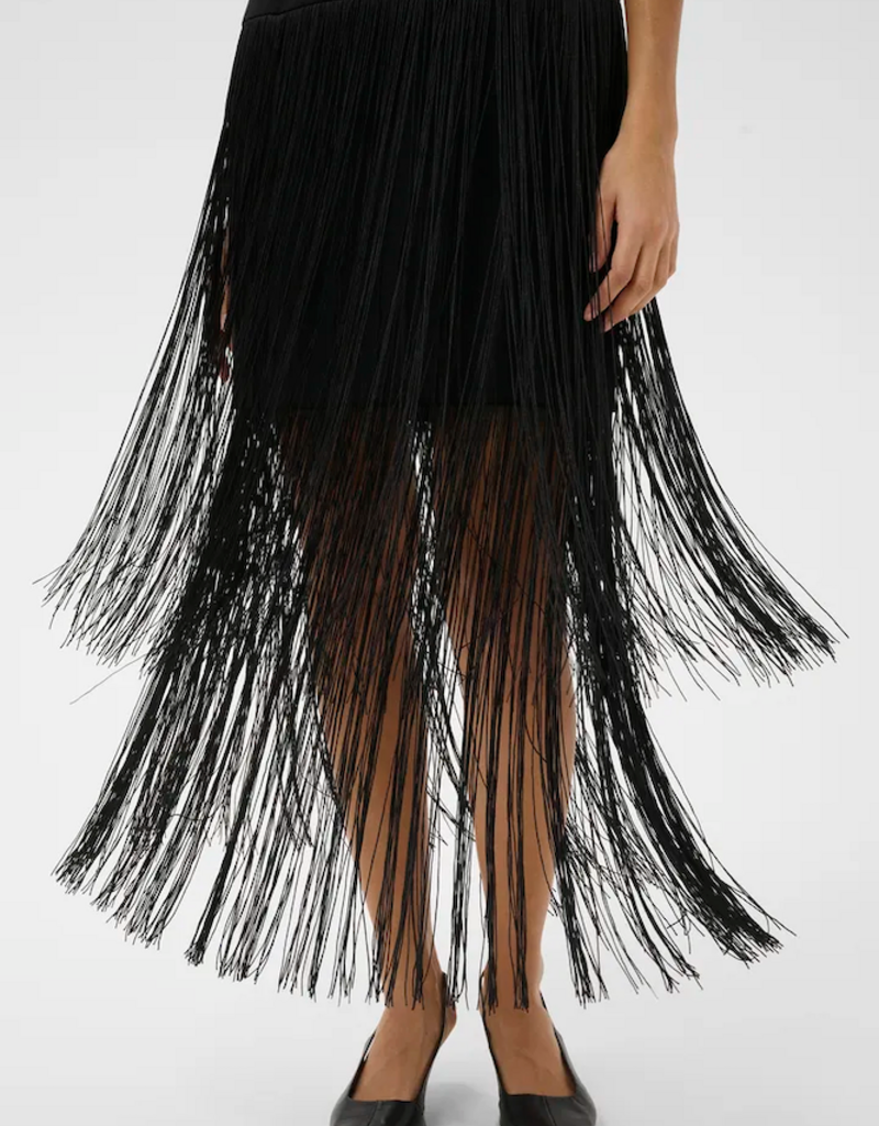 InWear Charleene Fest Fringe Dress in Black