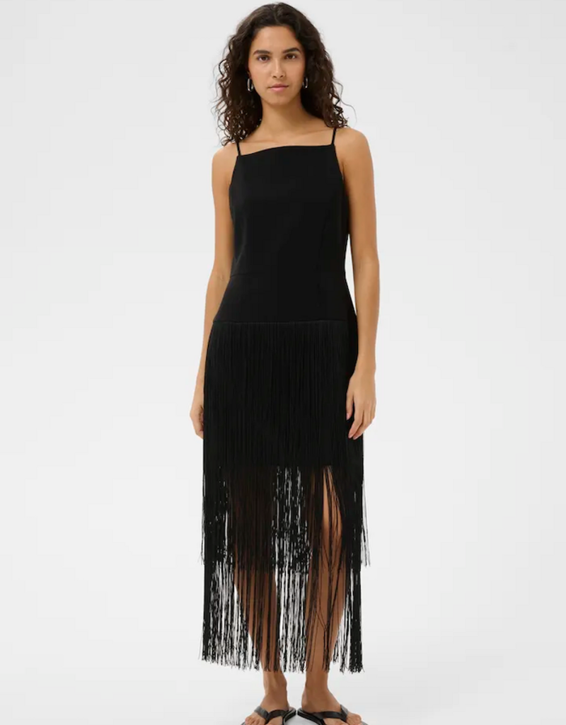 InWear Charleene Fest Fringe Dress in Black