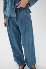InWear Dophina Wide Denim Trouser in Washed Medium Blue
