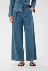 InWear Dophina Wide Denim Trouser in Washed Medium Blue