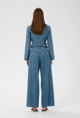 InWear Dophina Wide Denim Trouser in Washed Medium Blue