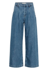 InWear Dophina Wide Denim Trouser in Washed Medium Blue