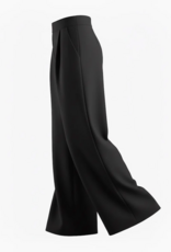 Privilege LuxeFlow Elevated Wide Leg Trouser in Black