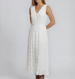 Privilege Pascale Cotton Blend Silky Feel Button Front Dress