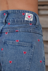 Molly Bracken Tessa Shorts With Embroidered Hearts