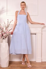 Angel Eye Marseille Halter Midi Dress in Baby Blue