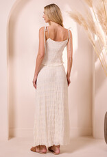 Angel Eye Essen Top and Skirt Set in Cream