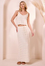 Angel Eye Essen Top and Skirt Set in Cream