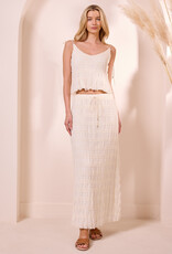 Angel Eye Essen Top and Skirt Set in Cream