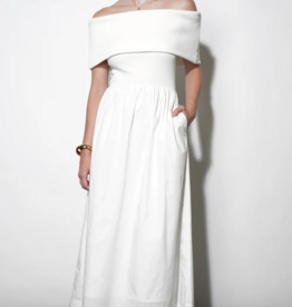 Greylin Marjorie Off-The-Shoulder Midi Dress