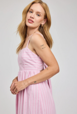 Gentle Fawn Alicia 100% Cotton Dress in Carnation Stripe Pink