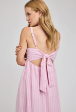 Gentle Fawn Alicia 100% Cotton Dress in Carnation Stripe Pink
