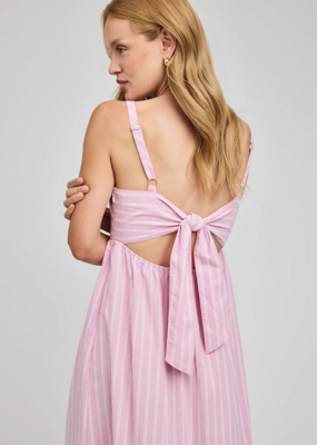 Gentle Fawn Alicia Cotton Maxi Dress in Carnation Stripe Pink