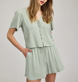 Gentle Fawn Quinn Short in Pistachio Gingham