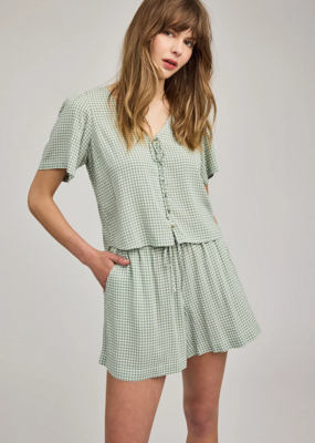 Gentle Fawn Quinn Short in Pistachio Gingham