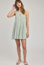 Gentle Fawn Zoey Mini Dress in Pistachio Gingham (FINAL SALE)