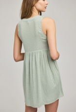 Gentle Fawn Zoey Mini Dress in Pistachio Gingham (FINAL SALE)