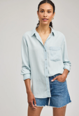 Gentle Fawn Ozzy Button Shirt in Blue Stripe
