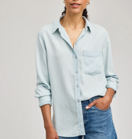 Gentle Fawn Ozzy Button Shirt in Blue Stripe